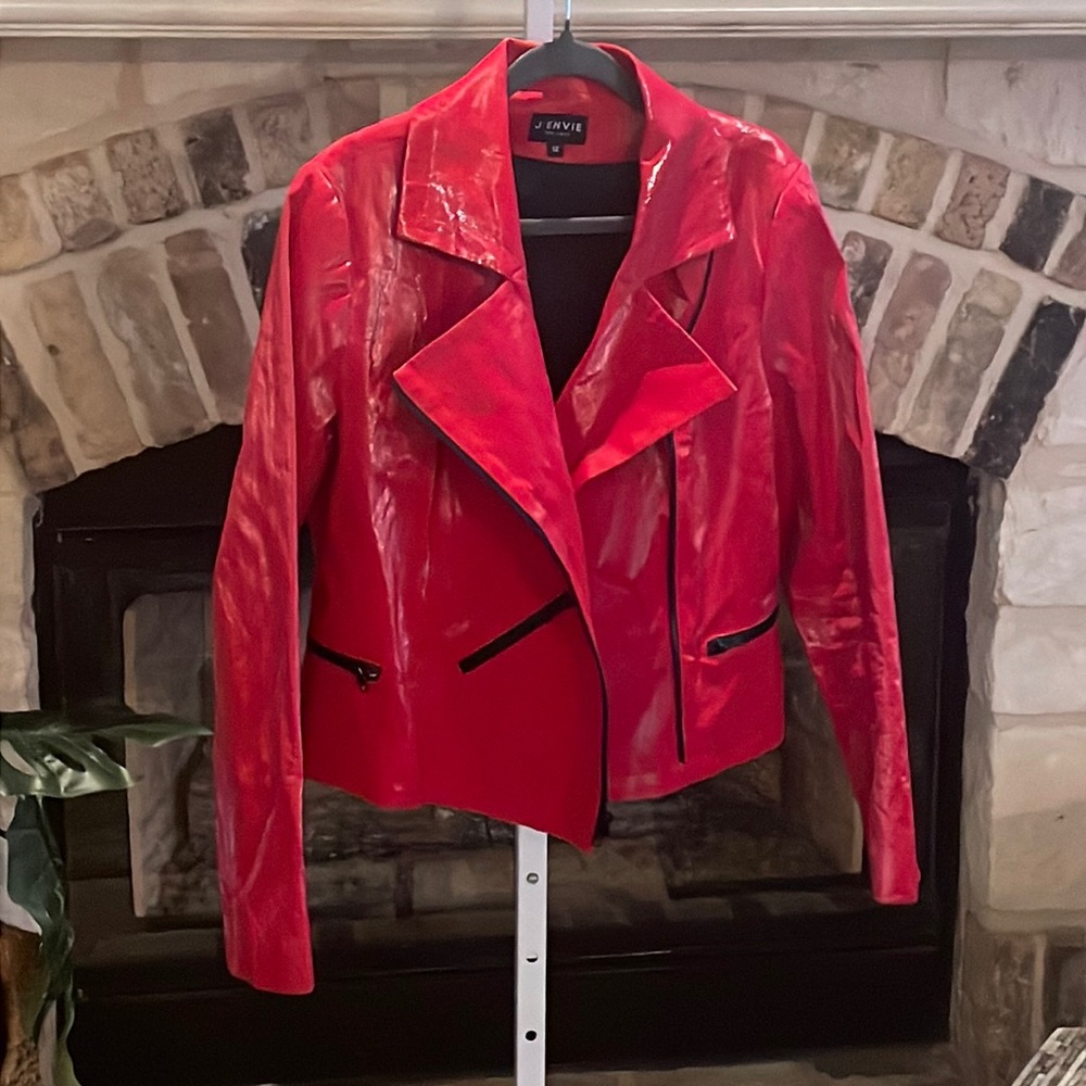 90s vintage Red jacket red rain coat red rain jacket size medium